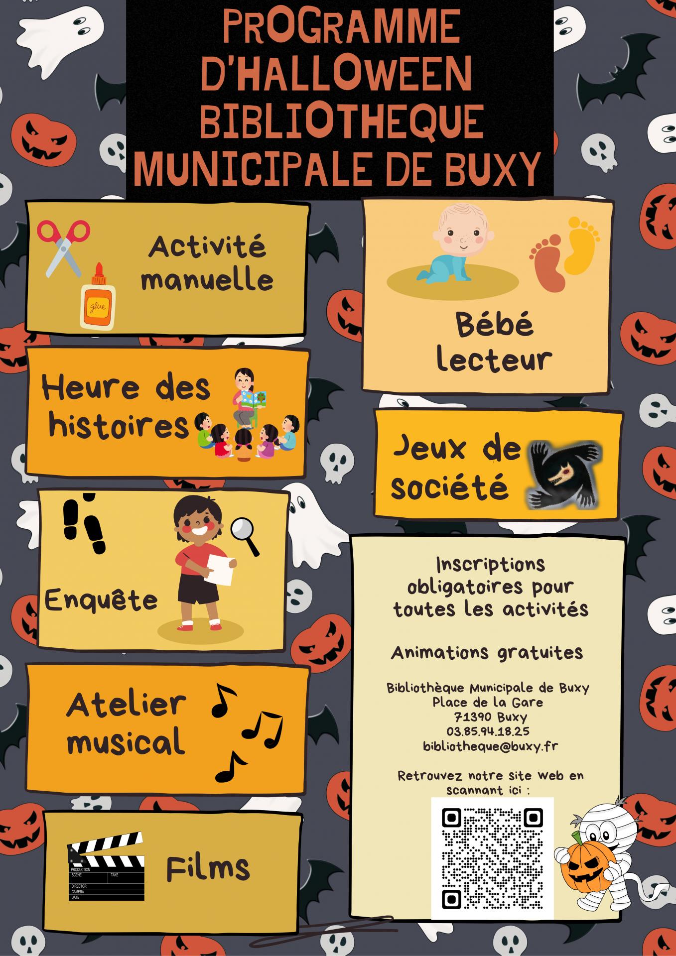 Les animations de la Toussaint à la Bibliothèque municipale