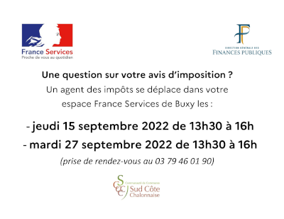 Permanence IMPOTS au France Services à Buxy