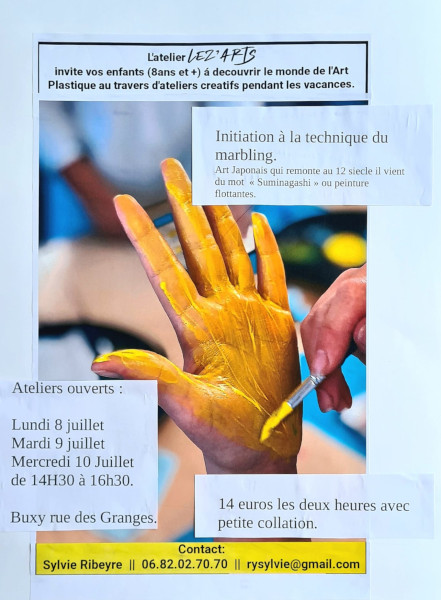 Atelier LEZ'ARTS - les rendez-vous de juillet