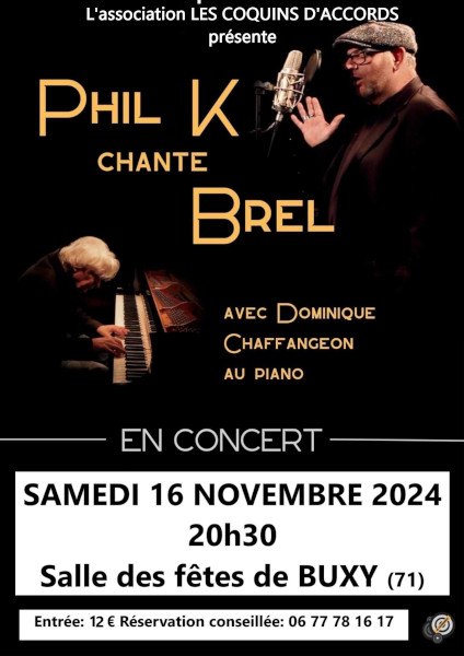 Les Coquins d'Accords - PHIL K chante BREL