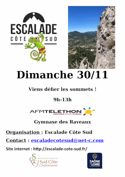 Escalade au profit du Téléthon