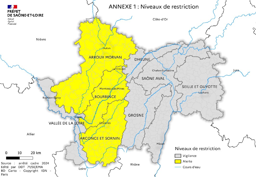 Arrêté préfectoral - Usage de l'eau