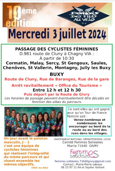 J-1 avant le passage du Tour de France : LES CYCLISTES FÉMININES !