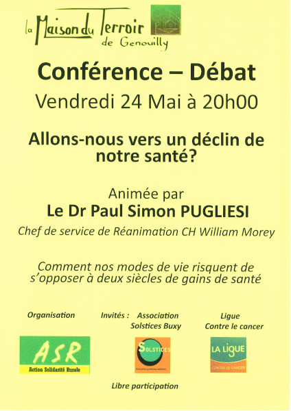 Conférence-Débat sur le thème de la santé