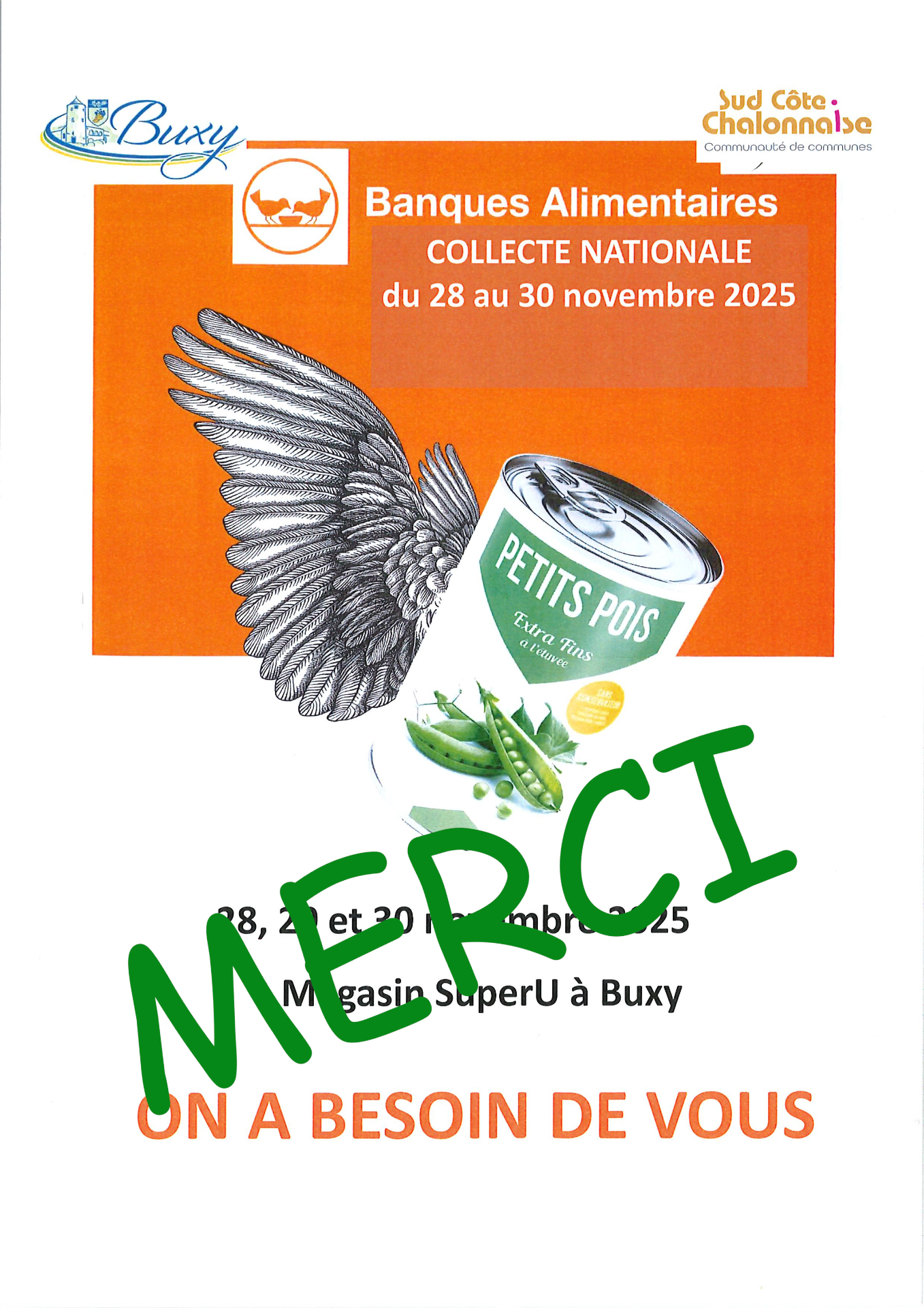 Collecte nationale des Banques Alimentaires - MERCI